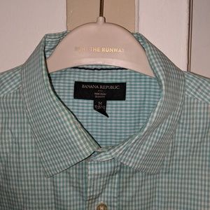 Mens banana republic non iron dress shirt m